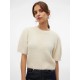 блуза,дамски,пуловери,дамски,плетени,дрехи,vero,moda,novah,ss,puff,short,sleeve,sweater,birch,(beige)