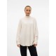 блуза,дамски,пуловери,дамски,плетени,дрехи,vero,moda,plaza,high,neck,sweater,beige,(birch,melange)