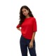блуза,дамски,пуловери,дамски,плетени,дрехи,vero,moda,silje,2,4,oversize,short,sleeve,sweater,high,risk,red,(red)