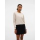 блуза,дамски,пуловери,дамски,плетени,дрехи,vero,moda,silje,sweater,moonbeam,(beige)