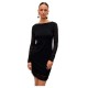 рокля,дамски,поли,и,рокли,vero,moda,zoe,2,way,long,sleeve,dress,black,(black)