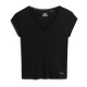 тениска,мъжки,тениски,дамски,тениски,superdry,essential,lace,trim,short,sleeve,t,shirt,black,(black)