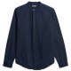 риза,с,дълъг,ръкав,мъжки,ризи,superdry,merchant,indigo,grandad,long,sleeve,shirt,indigo,micro,texture,(blue)
