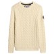 блуза,дамски,пуловери,дамски,плетени,дрехи,superdry,slouchy,cable,sweater,natural,white,(beige)