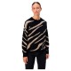 блуза,дамски,пуловери,дамски,плетени,дрехи,object,ray,lo,sweater,black,pattern,desert,taupe,tiger,graphic,(black)