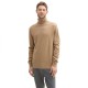блуза,мъжки,пуловери,tom,tailor,basic,turtleneck,knit,sweater,brown
