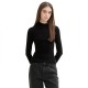 блуза,дамски,пуловери,дамски,плетени,дрехи,tom,tailor,rib,mock,neck,sweater,black