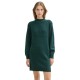 рокля,дамски,поли,и,рокли,tom,tailor,knit,mock,neck,long,sleeve,short,dress,green