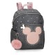 юношеска,раница,раници,disney,casual,mickey,studs,junior,backpack,black