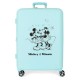 куфари,disney,mickey,&,minnie,kisses,70,cm,81l,trolley,bag,blue,(blue)