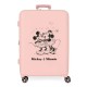 куфари,disney,mickey,&,minnie,kisses,70,cm,81l,trolley,bag,pink,(pink)