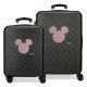 куфари,disney,mickey,studs,55,65,cm,104l,trolley,bag,2,units,black,(black)