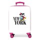 куфари,disney,trip,to,new,york,55,cm,35l,trolley,bag,pink,(white)