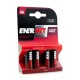 батерии,enerhit,lr06,1.5v,aa,alkaline,battery,4,units,clear,(red)