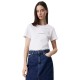 тениска,дамски,тениски,calvin,klein,monologo,short,sleeve,t,shirt,white