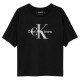 тениска,детски,тениски,calvin,klein,monologo,glitter,short,sleeve,t,shirt,ck,black,(black)