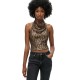 дамски,блузи,дамски,ризи,superdry,cowl,halter,sequin,sleeveless,blouse,brown,gold,sequin,(brown)