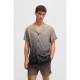 риза,с,къс,ръкав,дамски,ризи,мъжки,ризи,boss,vale,short,sleeve,shirt,beige,(black)