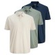 мъжки,блузи,с,яка,jack,&,jones,kane,plus,short,sleeve,polo,3,units,multicolor