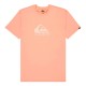 тениска,мъжки,тениски,quiksilver,ev,comp,logo,short,sleeve,t,shirt,peach,parfait,(orange)
