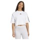 тениска,дамски,тениски,adidas,essentials,3,stripes,cotton,loose,short,sleeve,t,shirt,white,black,(white)