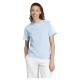тениска,дамски,тениски,adidas,essentials,3,stripes,cotton,short,sleeve,t,shirt,glow,blue,white,2,(blue)