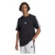 тениска,мъжки,тениски,adidas,essentials,3,stripes,single,jersey,short,sleeve,t,shirt,black,white,2,(black)