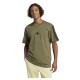 тениска,мъжки,тениски,adidas,essentials,3,stripes,single,jersey,short,sleeve,t,shirt,olive,strat,black,(green)