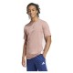 тениска,мъжки,тениски,adidas,essentials,3,stripes,single,jersey,short,sleeve,t,shirt,warm,clay,white,(brown,pink)