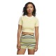 бебешка,фланелка,с,къс,ръкав,дамски,топове,adidas,originals,3,stripes,baby,short,sleeve,top,powder,yellow,(yellow)