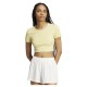 тениска,дамски,тениски,adidas,originals,essentials,ribbed,short,sleeve,t,shirt,powder,yellow,(yellow)