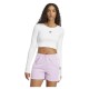 къса,блуза,дамски,топове,adidas,originals,essentials,ribbed,crop,long,sleeve,top,white,(white)