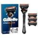 бръснене,gillette,fusion,proglide,manual,razor,+,4,replacement,blades,silver,(multicolor)