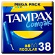 хигиена,тяло,tampax,compak,regular,tampons,38,units,blue,(multicolor)