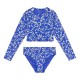 детски,бански,костюми,roxy,shadow,floral,crop,lycra,bikini,blue