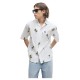 риза,с,къс,ръкав,мъжки,ризи,hugo,eligino,01,blue,short,sleeve,shirt,white