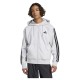 поларена,блуза,мъжки,пуловери,adidas,essentials,3,stripes,fleece,full,zip,sweatshirt,light,grey,heather,black,(white)