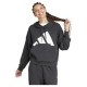 суичър,дамски,блузи,adidas,essentials,big,logo,french,terry,loose,hoodie,black,white,(black)