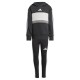 анцуг,детски,анцузи,adidas,seasonal,essentials,tiberio,3,stripes,fleece,leggings,tracksuit,black,white,grey,two,(black)