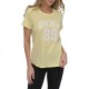 тениска,дамски,тениски,dkny,arched,89,distressed,rhinestone,logo,short,sleeve,t,shirt,yellow