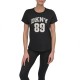 тениска,дамски,тениски,dkny,arched,89,distressed,rhinestone,logo,short,sleeve,t,shirt,black,eggnog,(black)