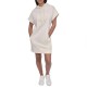 рокля,дамски,поли,и,рокли,dkny,velvet,plush,embroidery,logo,sneaker,short,sleeve,dress,beige