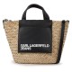 чанта,всички,чанти,karl,lagerfeld,raffia,mini,tote,bag,natural,black,(beige)