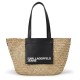 чанта,всички,чанти,karl,lagerfeld,raffia,tote,bag,natural,black,(beige)