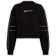 блуза,дамски,блузи,karl,lagerfeld,relaxed,crop,piping,sweatshirt,black