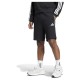 поларени,къси,панталони,мъжки,панталони,adidas,essentials,3,stripes,fleece,shorts,black,white,(black)