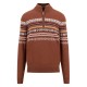 блуза,мъжки,пуловери,fynch,hatton,1411320,half,zip,sweater,brown,(hazel)