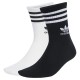 чорапи,мъжки,чорапи,adidas,originals,3,stripes,crew,socks,10,units,white,black