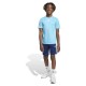 анцуг,детски,анцузи,adidas,train,essentials,3,stripes,tee,tracksuit,bright,cyan,white,(blue)