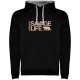 суичър,мъжки,пуловери,kruskis,savage,life,hoodie,black,(black,grey)